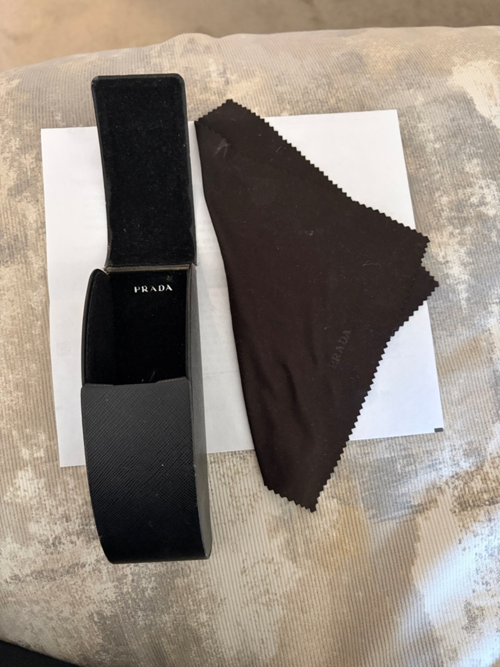 Prada Black Women's Rectangular Sunglasses - Picture 5 of 5